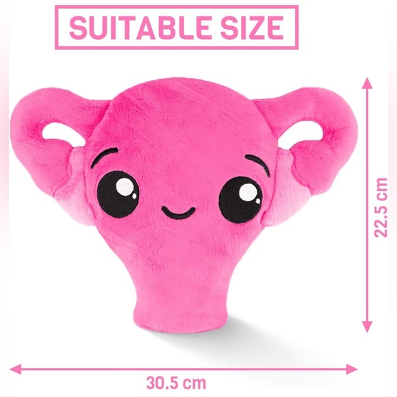 Uterus Plush, Heating Pad for Period Cramps, Hysterectomy Gifts, Pink - NWT - Picture 4 of 9
